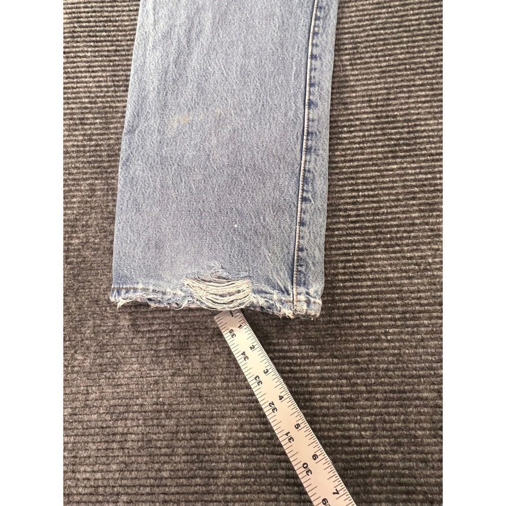 Vintage Levi's 501 XX Jeans Mens 38x32 Button Fly Distressed USA Made Light Wash - Picture 14 of 16